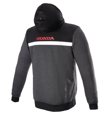 Alpinestars Honda Chrome Street Hoodie - Black/Gray/Red, Small (Part #4201323-1908-S)