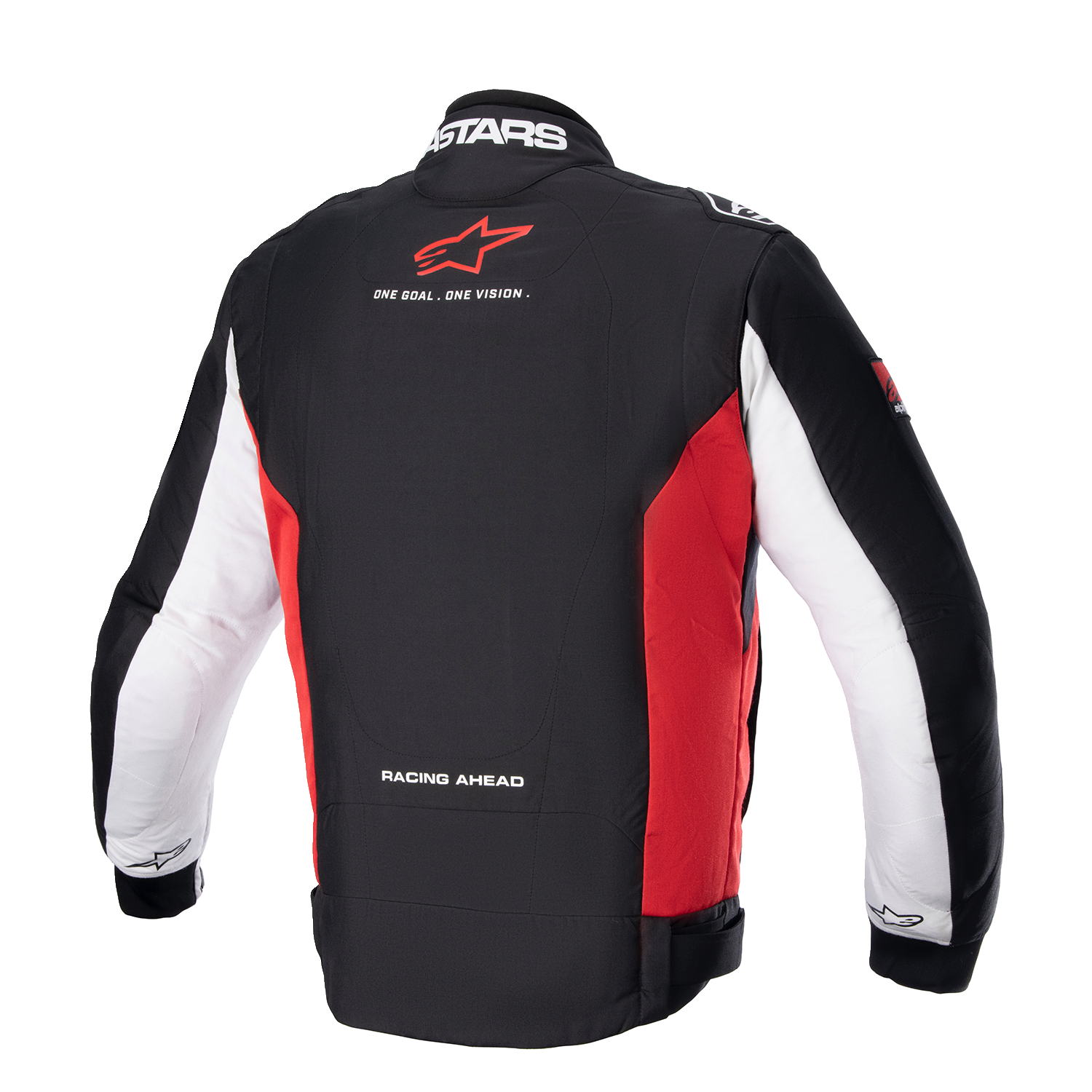 Alpinestars Monza Sport Jacket in Black, Bright Red, and White – Large (Part No. 3306723-1342-L)