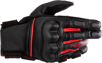 Alpinestars Phenom Gloves in Black and Bright Red, Large - Part #3501723-1303-L