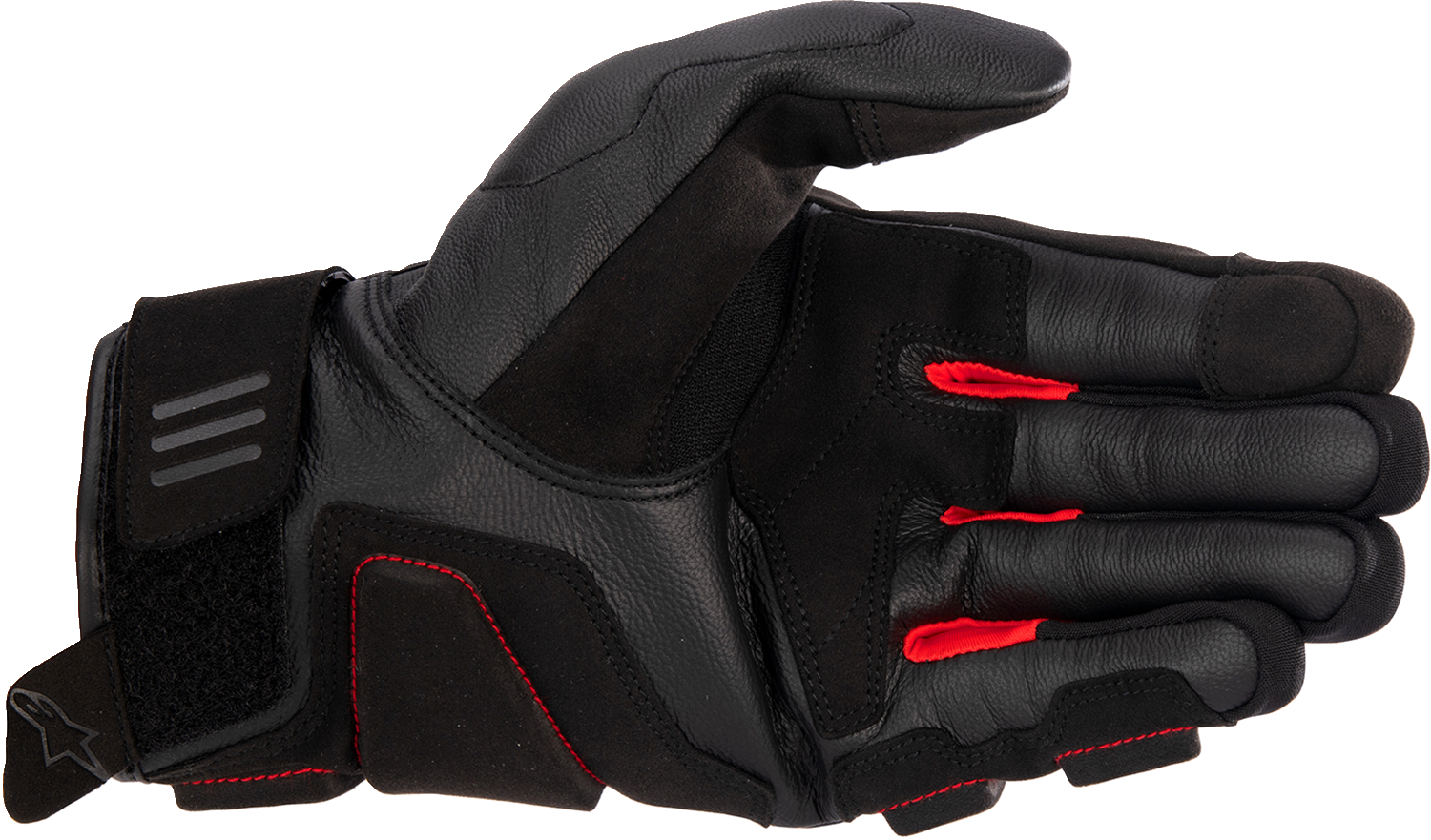 Alpinestars Phenom Gloves in Black and Bright Red, Large - Part #3501723-1303-L