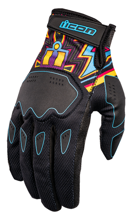 ICON Hooligan™ Lucky Lid Gloves 2XL - Black | Part Number 3301-4645