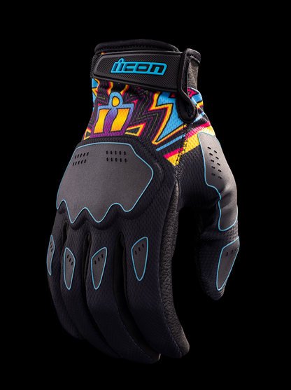 ICON Hooligan™ Lucky Lid Gloves - Black, Small - Part Number 3301-4641