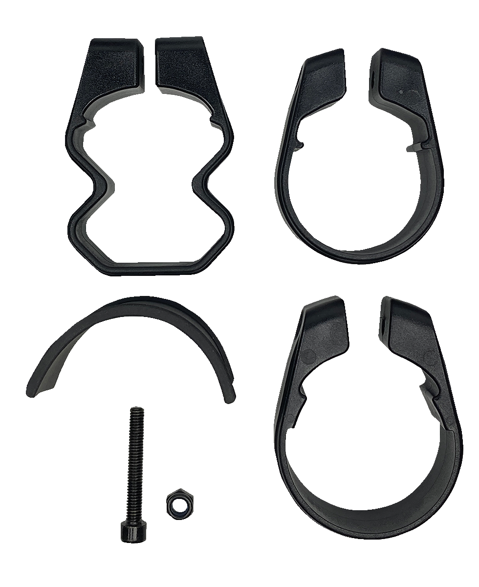 Moose Offroad Elite Pro Side View Mirror - Octagon Black with Custom Clamp System - Part MEMIRKIT-ES2CCS