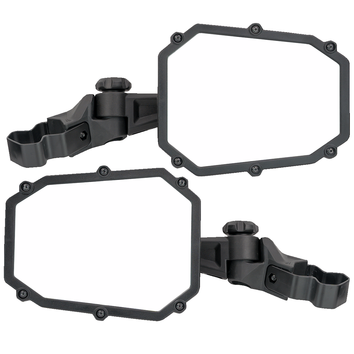 Moose Offroad Elite Side View Mirror - Octagon Black (Part Number: MEMIRKIT-ES1CCS)
