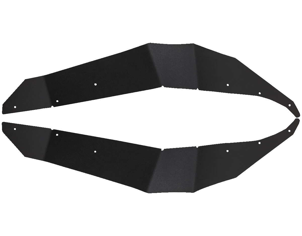 Moose Offroad Polaris General Fender Flares 44-1600 - Durable Black Polyethylene Set