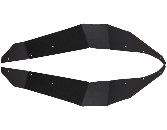Moose Offroad Polaris General Fender Flares 44-1600 - Durable Black Polyethylene Set