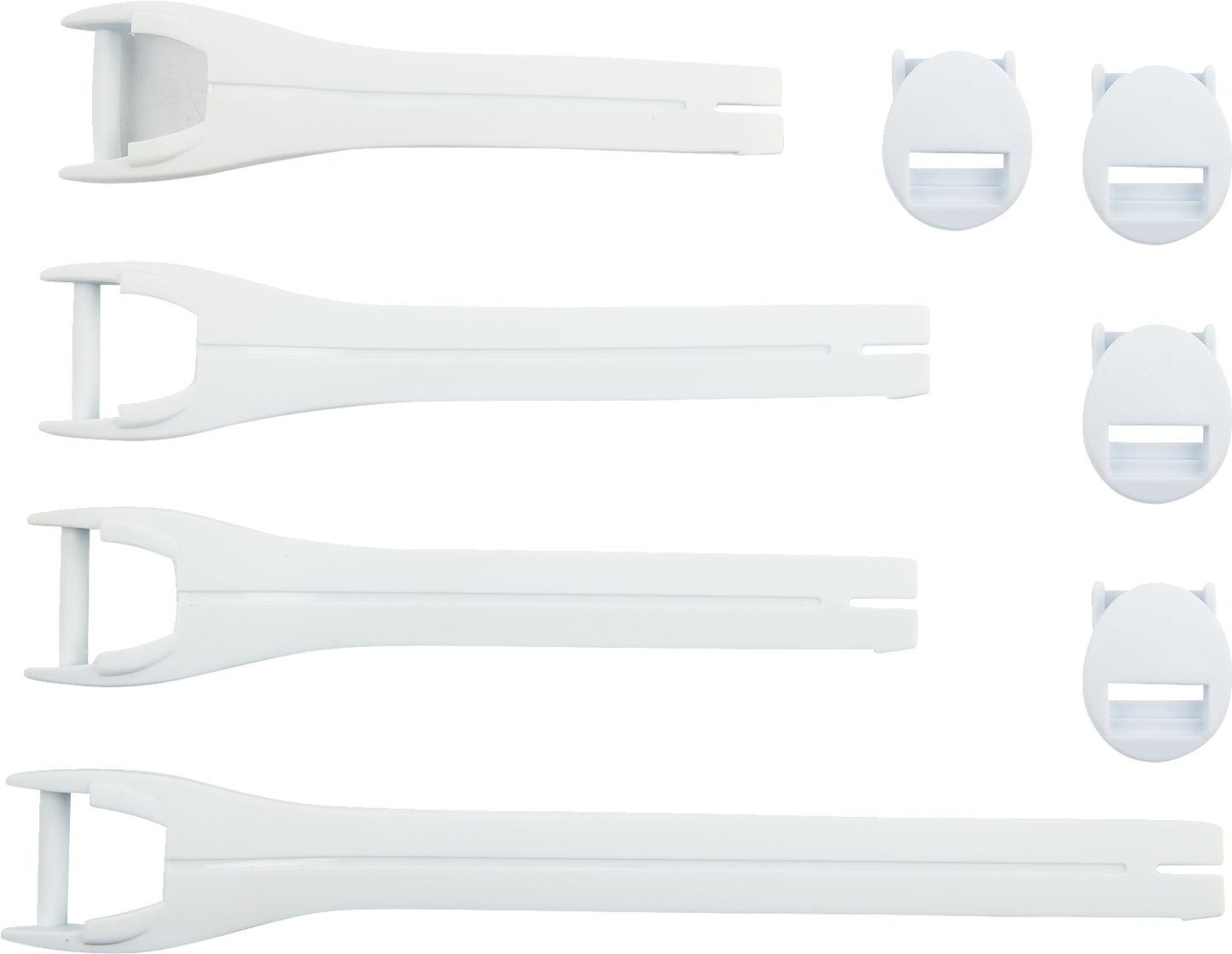 MOOSE OFFROAD Qualifier Boot Strap Kit - White, Size 10-15, Part 3430-1017