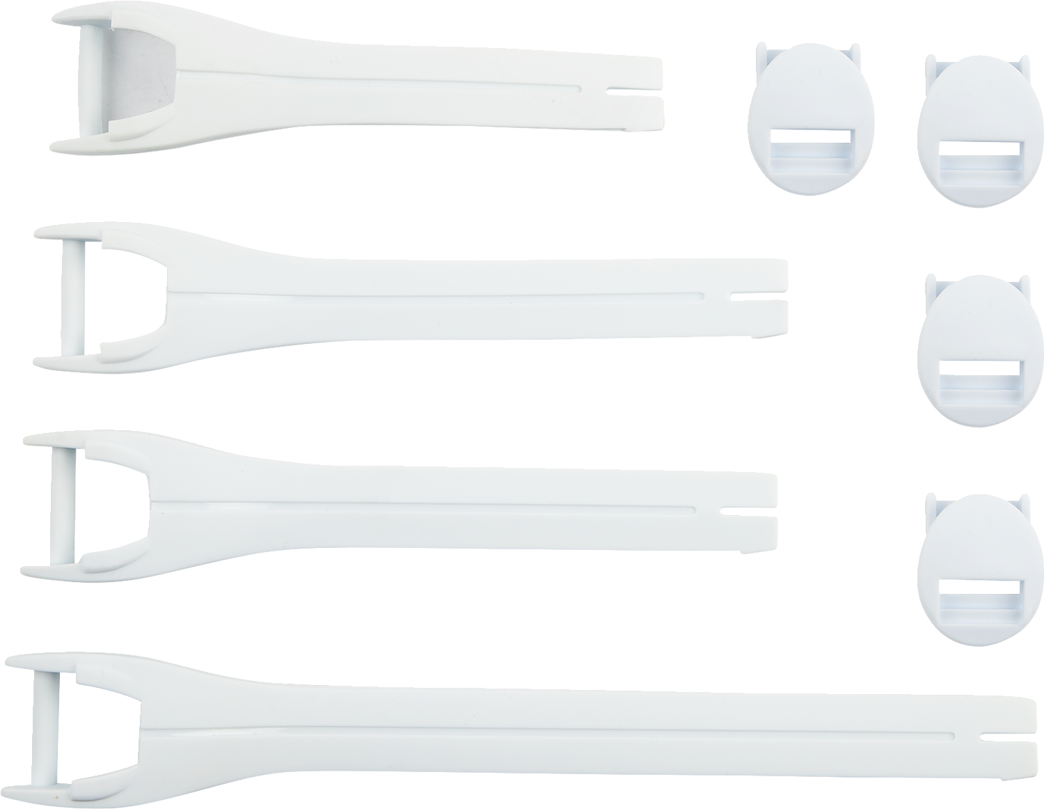 MOOSE OFFROAD Qualifier Boot Strap Kit - White, Size 10-15, Part 3430-1017