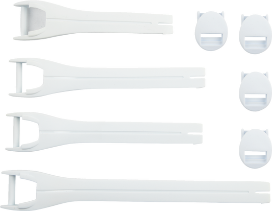 MOOSE OFFROAD Qualifier Boot Strap Kit - White, Size 10-15, Part 3430-1017