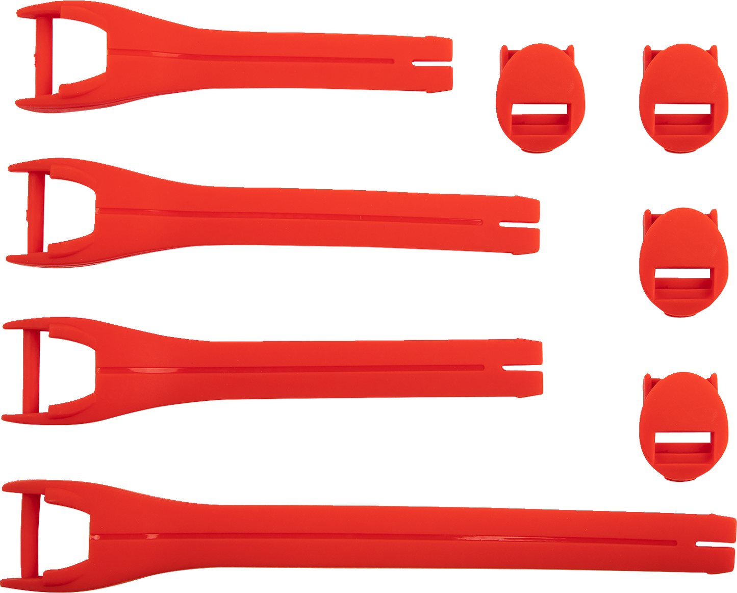 MOOSE OFFROAD Qualifier Boot Strap Kit - Red, Size 10-15, Part 3430-1018