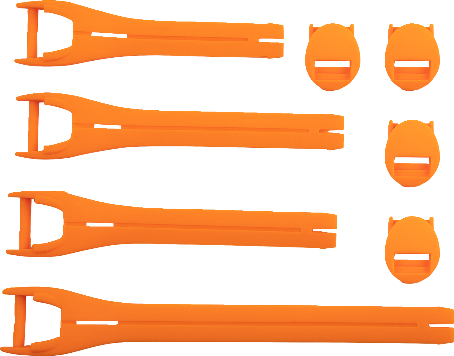 MOOSE OFFROAD Qualifier Boot Strap Kit - Orange, Size 10-15 (Part #3430-1019)