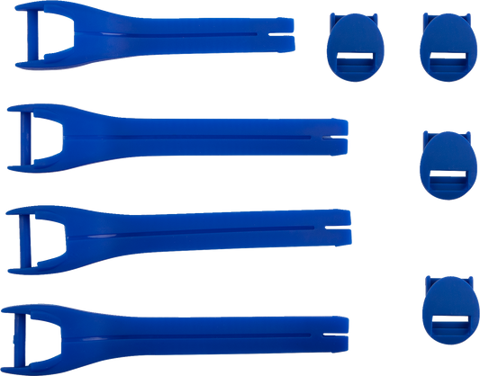 MOOSE OFFROAD Qualifier Boot Strap Kit – Blue, Size 7-9 (Part Number 3430-1015)