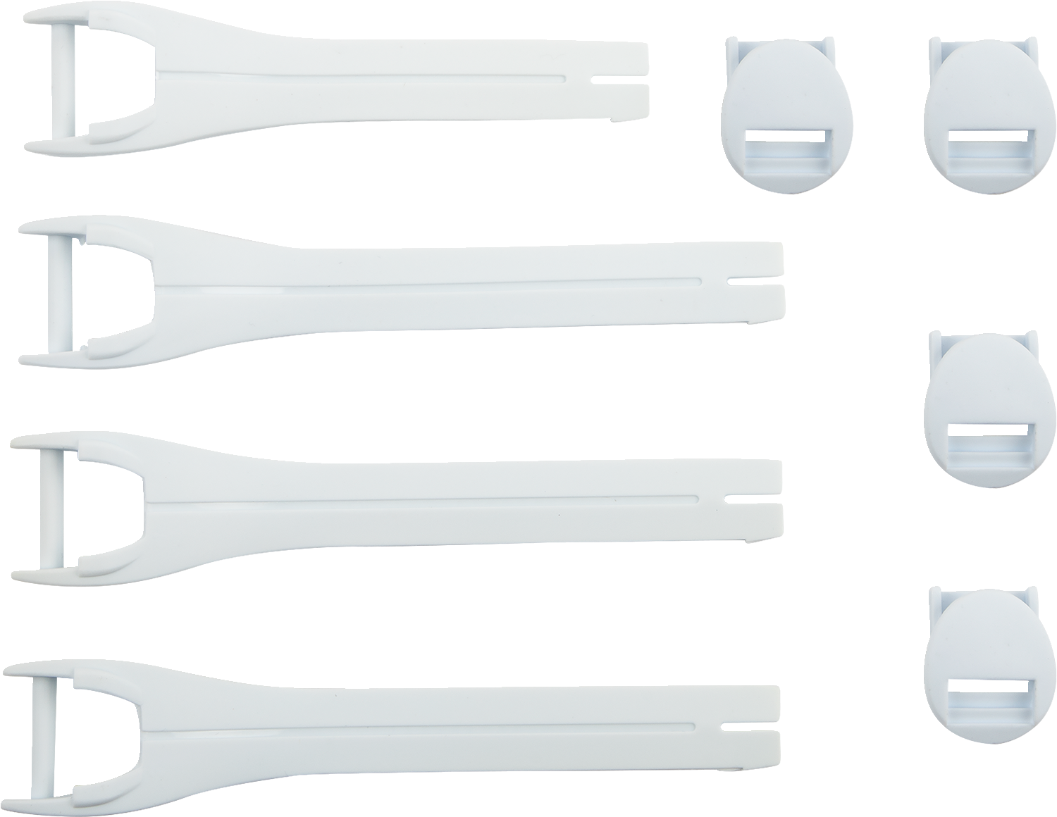 MOOSE OFFROAD Qualifier Boot Strap Kit - White - Size 7-9 (Part Number 3430-1012)