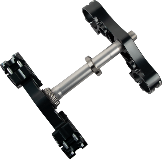 MOOSE OFFROAD Yamaha 12.089.2.AN Triple Clamp - Gray for Enhanced Rigidity and Precise Fork Alignment