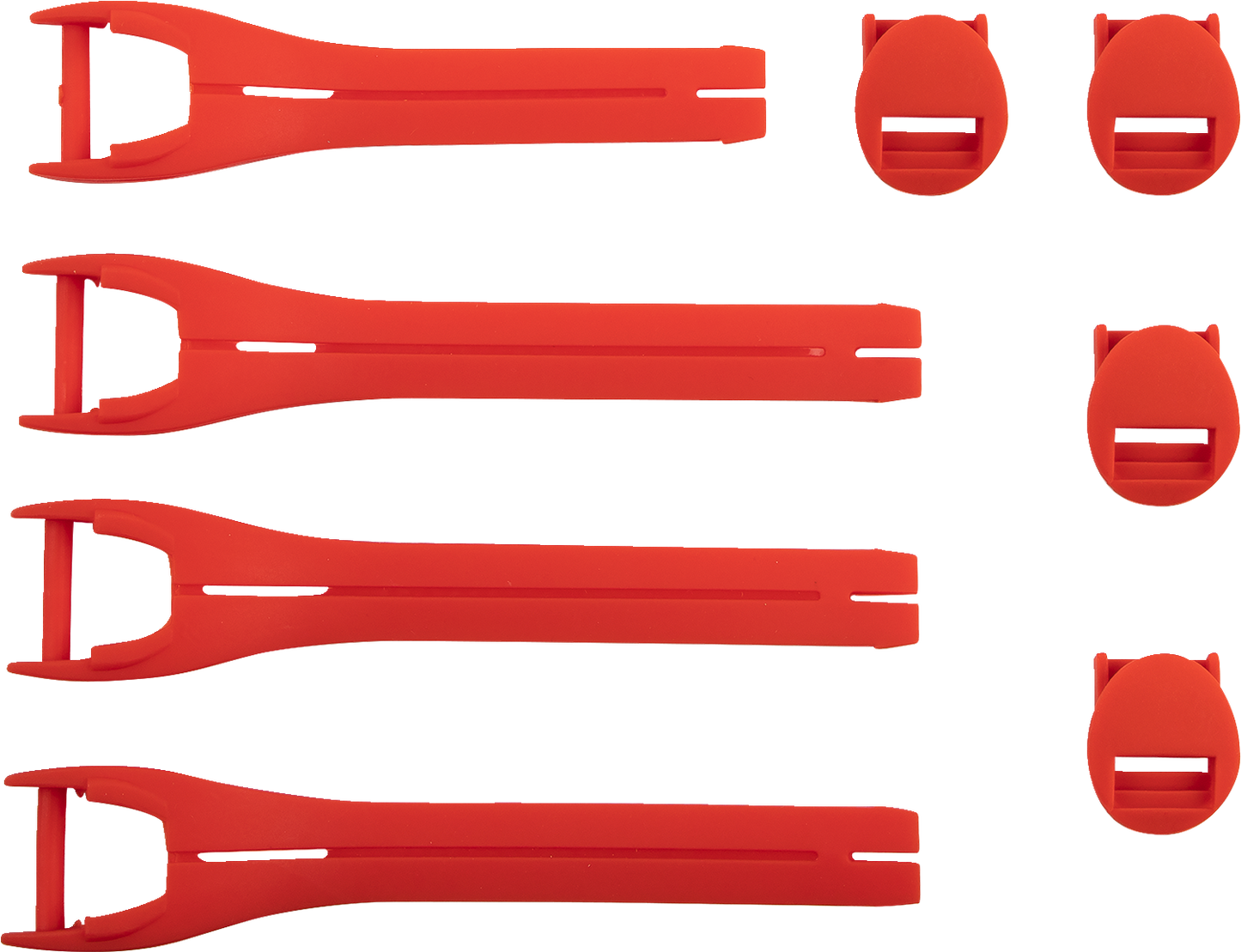 MOOSE OFFROAD Qualifier Boot Strap Kit - Red, Size 7-9 (Part 3430-1013)