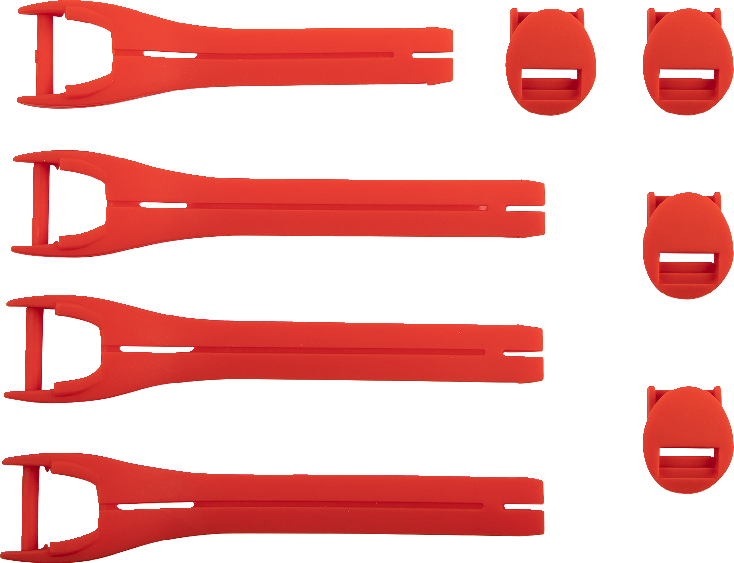 MOOSE OFFROAD Qualifier Boot Strap Kit - Red, Size 7-9 (Part 3430-1013)