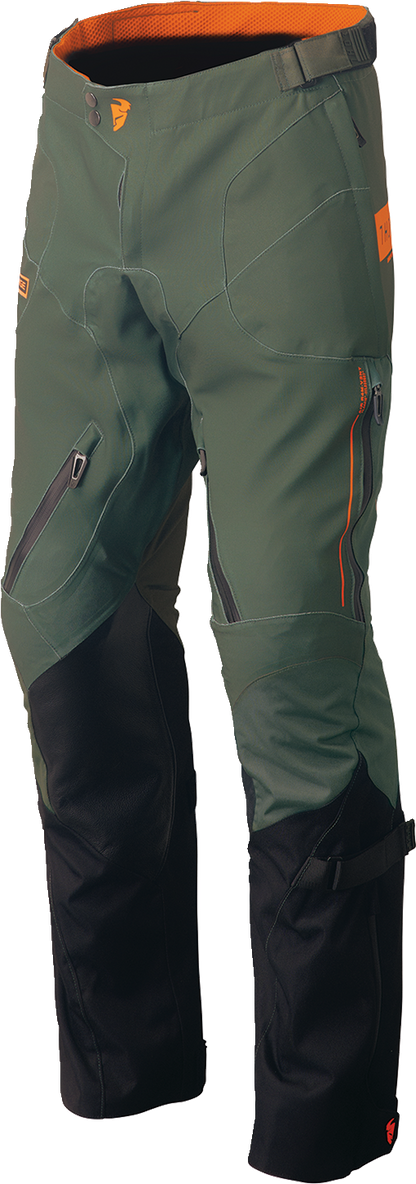 THOR Range Pants - Army/Orange US 44 with Waterproof and Breathable Design