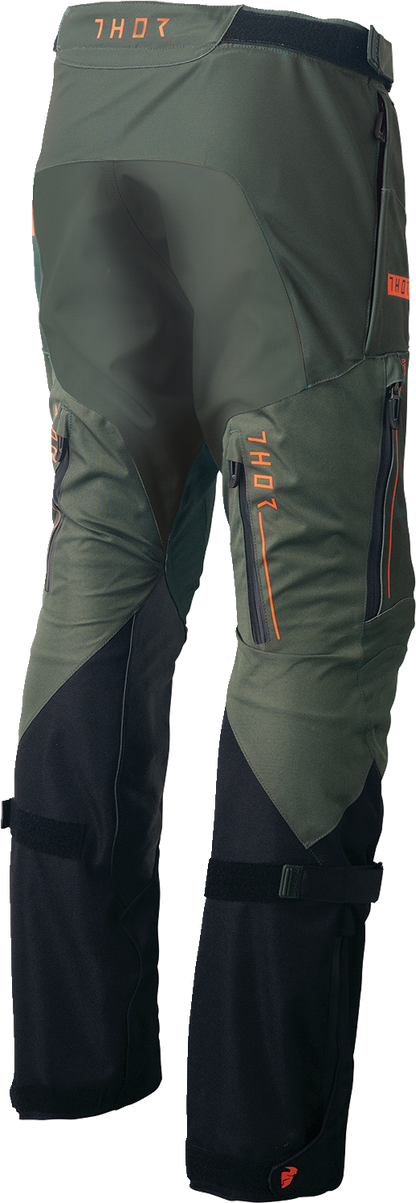THOR Range Pants - Army/Orange US 44 with Waterproof and Breathable Design