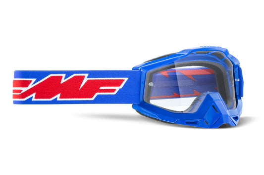 FMF VISION PowerBomb OTG Goggle with Rocket Blue Clear Lens, Part F-50041-00002