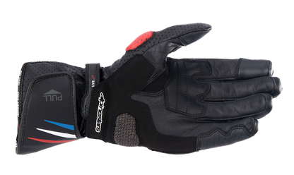 Alpinestars Honda SP-8 V3 Gloves - Large Black, Bright Red & Blue - Part 3558423-1317-L