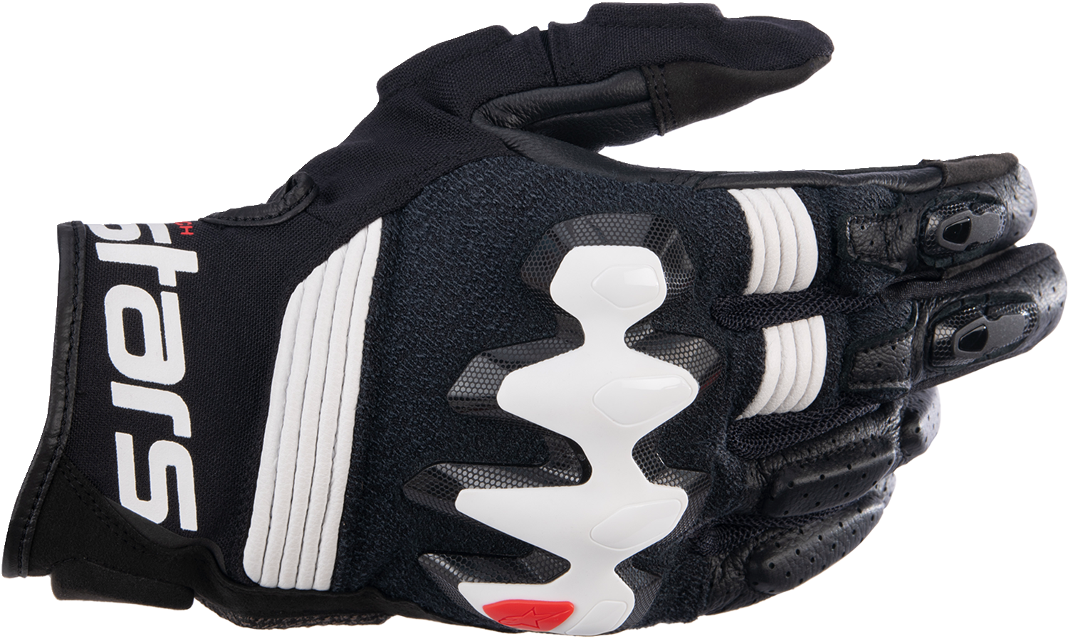 Alpinestars Halo Gloves Small Black/White - Premium Off-Road Riding Protection