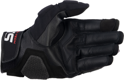 Alpinestars Halo Gloves Small Black/White - Premium Off-Road Riding Protection