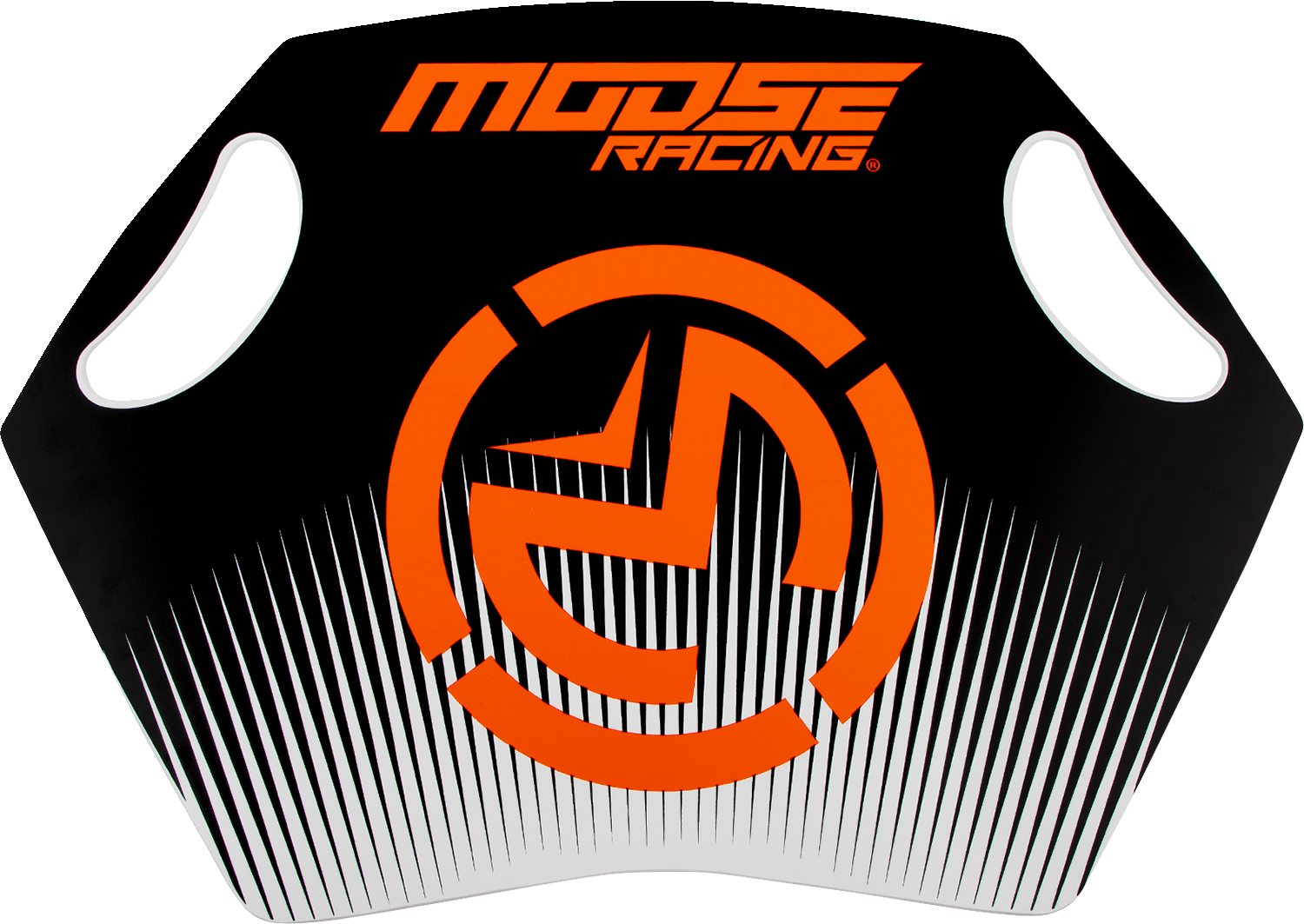 Moose Offroad Pit Board with Dry Erase Surface and Hand Holds - Black/Orange (Part No. 8982600005)