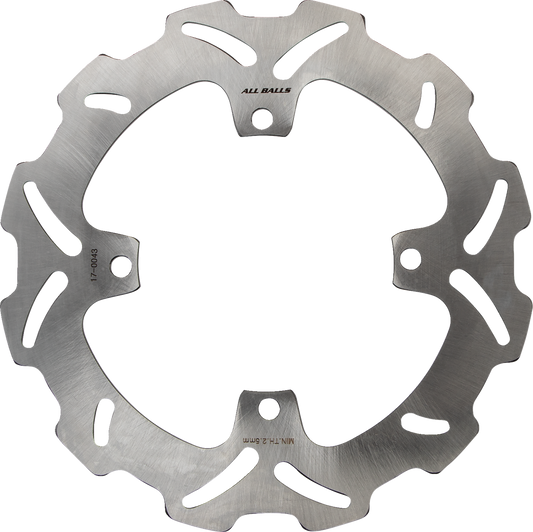 ALL BALLS Suzuki Brake Rotor 18-0043 - Durable Stainless Steel with Slotted Wave Design