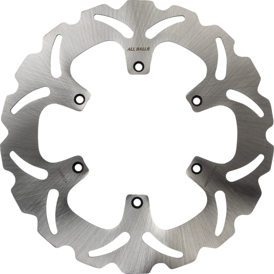 ALL BALLS Yamaha Brake Rotor 18-0082 - Durable 420 Stainless Steel with Slotted Wave Design