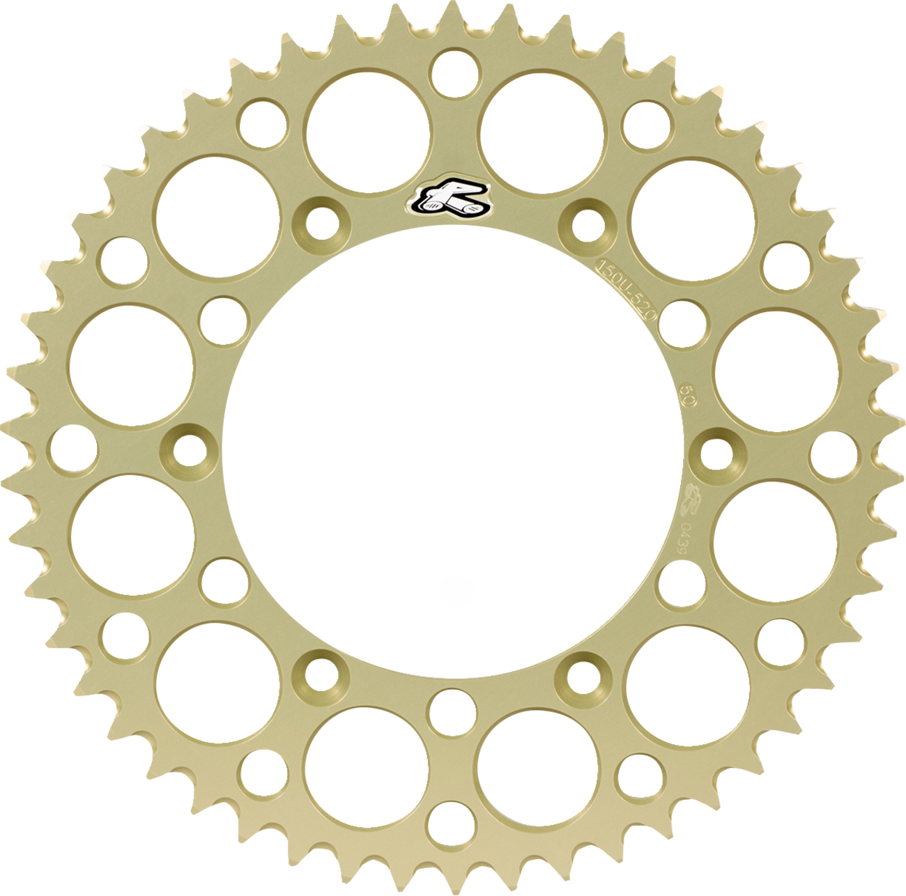 Renthal 150U-520-51GBHA Limited Edition Aluminum Rear Sprocket for Yamaha - 51 Tooth