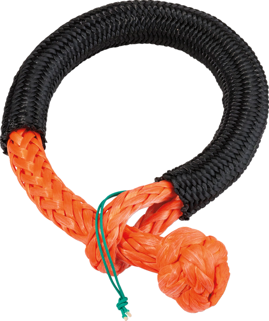 MOOSE OFFROAD Soft Shackle - Orange/Black O15-7017 for Winches and Tow Equipment