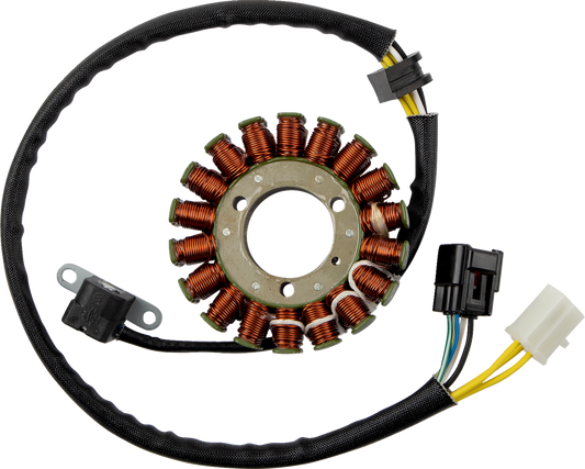 MOOSE OFFROAD Suzuki M-21-823 Stator Replacement with OEM-Style Plug and Complete Assembly