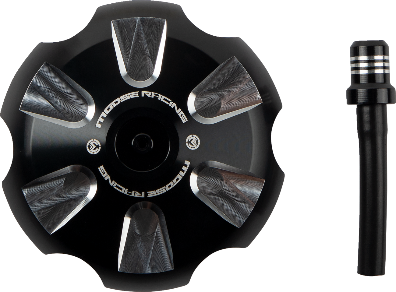MOOSE OFFROAD Aluminum Gas Cap - Black for Gas Gas T03-5115B
