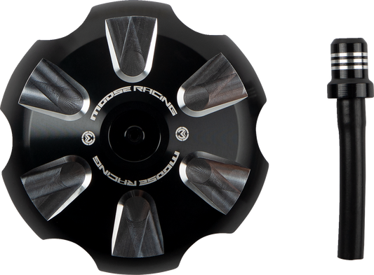 MOOSE OFFROAD Aluminum Gas Cap - Black for Gas Gas T03-5115B