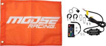 Moose Offroad 5' RGB Whip Light with Black Finish - SB-RGBR-151-PU
