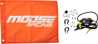 MOOSE OFFROAD 5' Black RGB Whip Light - Model SB-RGBBT-151-PU with Bluetooth Control and Customizable Colors