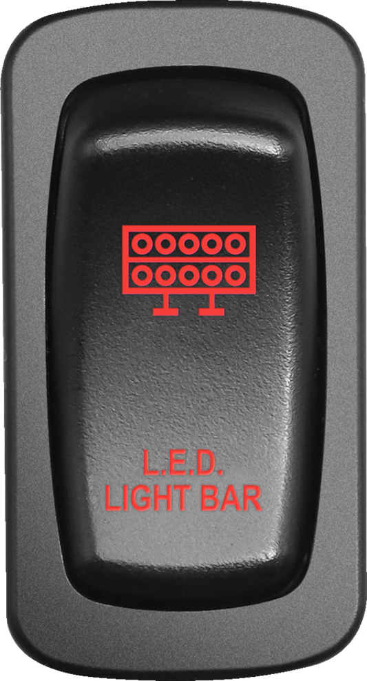 Moose Offroad Red Light Bar Switch - Model LLB-CAR-R for Off-Road Vehicles