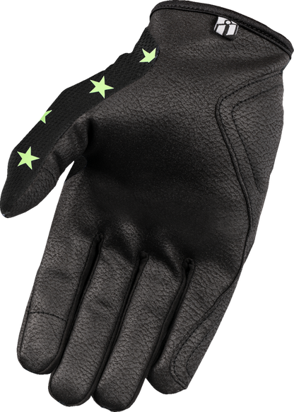 ICON Hooligan™ Old Glory Gloves - Glow, Medium (Part #3301-4693)