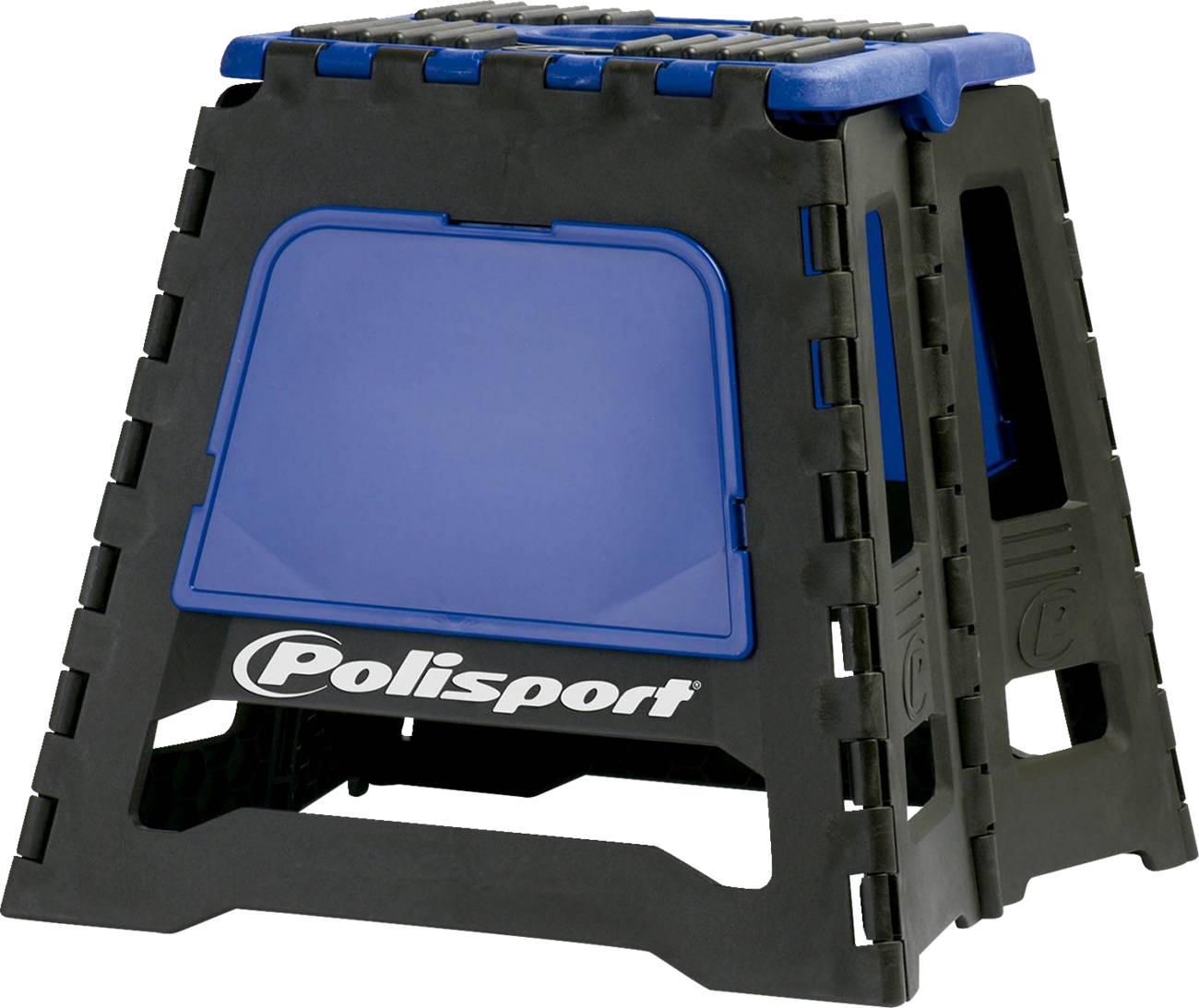 POLISPORT MX Folding Bike Stand - Black and Blue, Part Number 8981500003