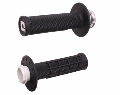 ODI Micro X Lock-On Grips Half Waffle Black/Silver (Part Number H36MXB)