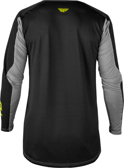Fly Racing Patrol Elite Jersey Grey/Black/Hi Vis Medium - Lightweight Breathable Motorcycle Jersey