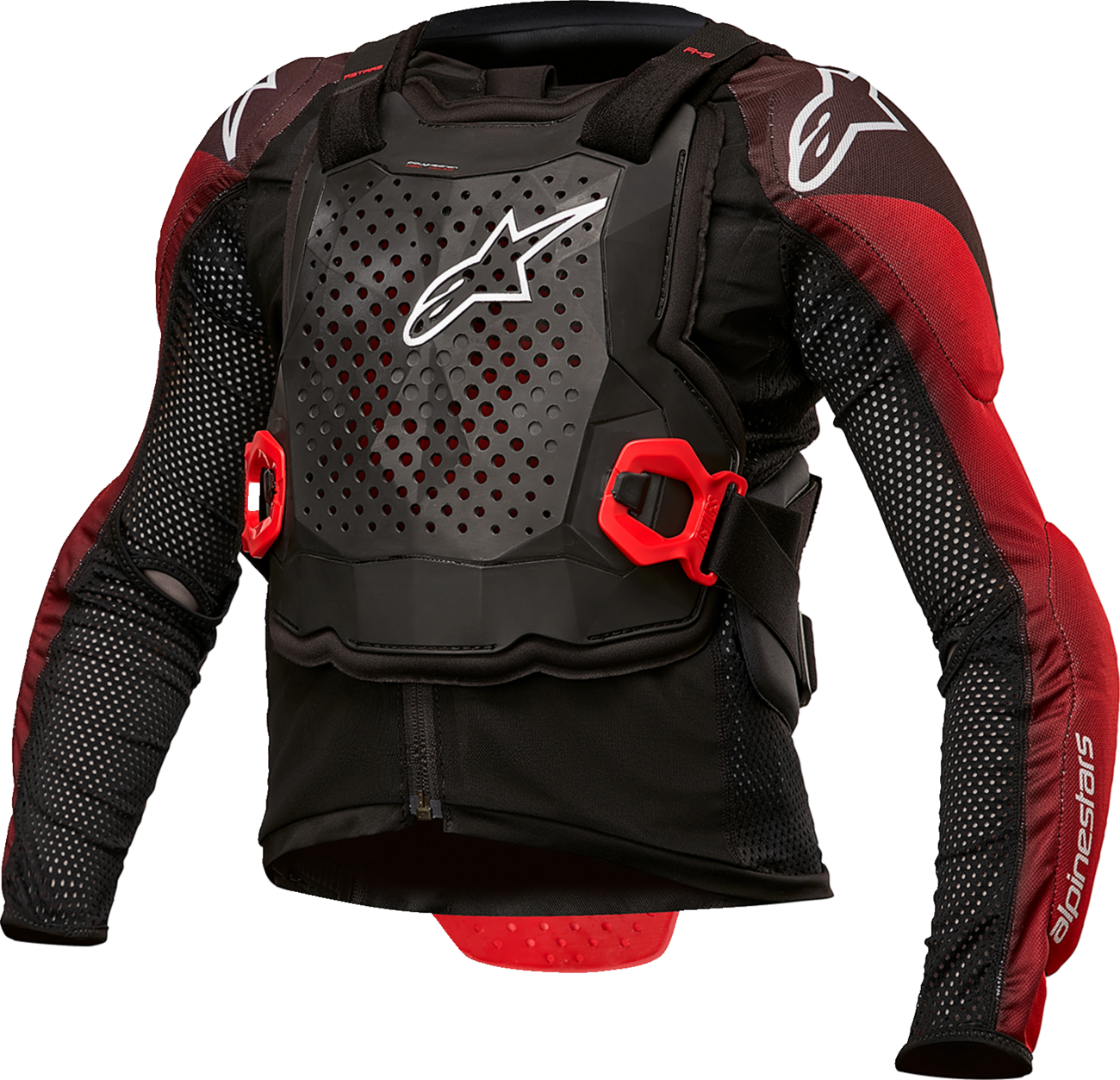 Alpinestars Youth Bionic Tech Jacket - Black/White/Red, Size S/M - Protective Motorcycle Gear