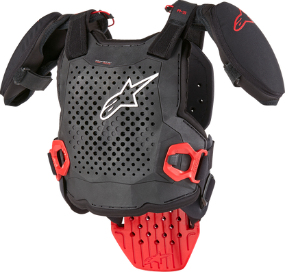 Alpinestars Youth A5 S v2 Chest Guard – Black/White/Red, Large/X-Large