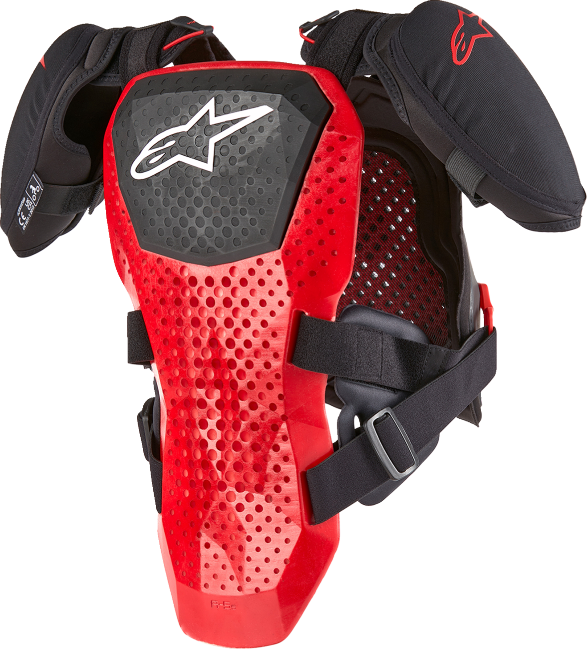 Alpinestars Youth A5 S v2 Chest Guard - Black, White, Red - Small/Medium (Part #6740224-123-S/M)