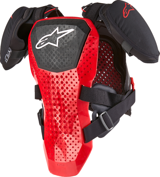 Alpinestars Youth A5 S v2 Chest Guard - Black, White, Red - Small/Medium (Part #6740224-123-S/M)