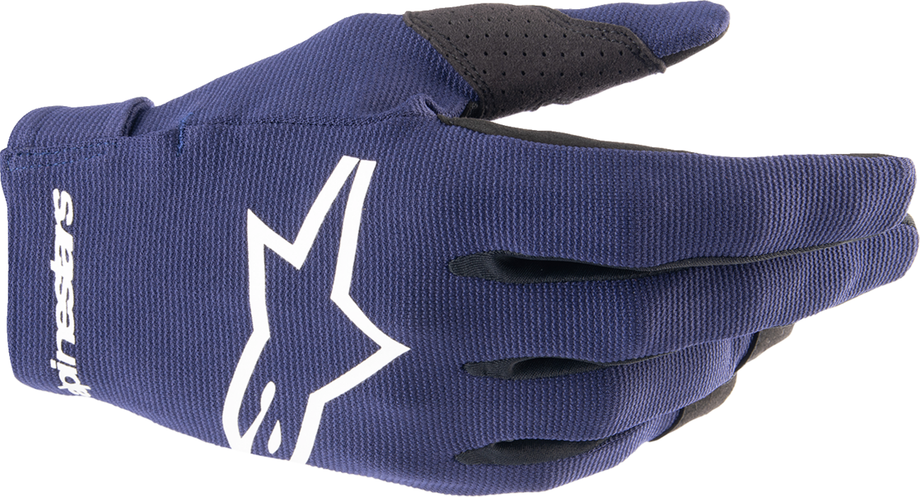 Alpinestars Radar Gloves - Night Navy and White, Large (Part Number 3561824-7120-L)