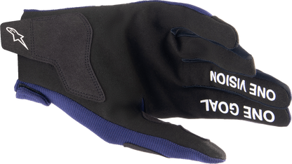 Alpinestars Radar Gloves - Night Navy and White, Large (Part Number 3561824-7120-L)