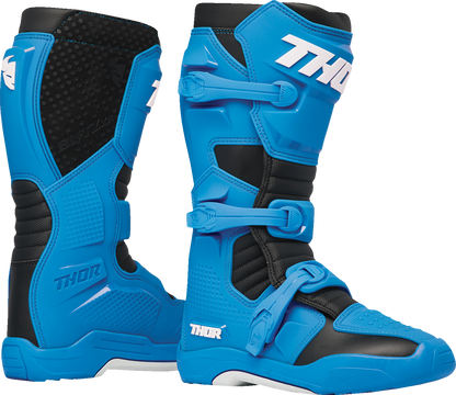 THOR Blitz XR Boots - Blue/Black US Size 12 | Durable Motorcycle Riding Gear