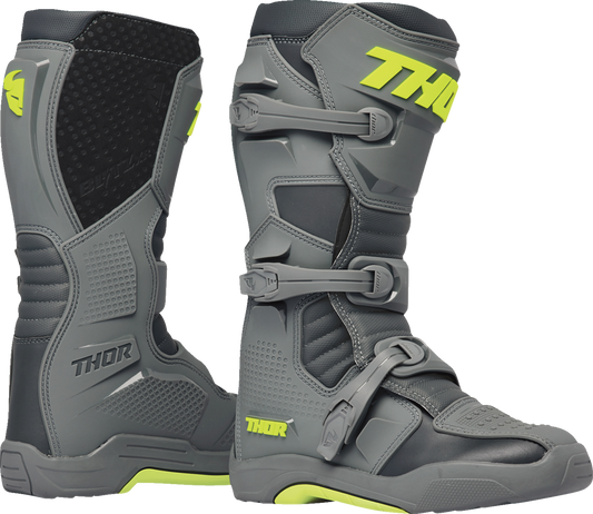THOR Blitz XR Motorcycle Boots Gray/Charcoal US 9 – Part 3410-3093