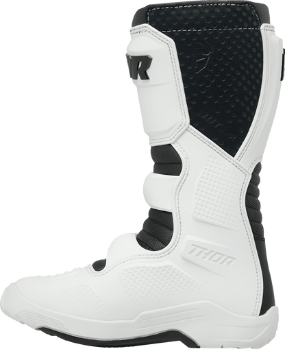 THOR Women's Blitz XR Boots - White/Black US 10 - Durable Motorcycle Riding Gear